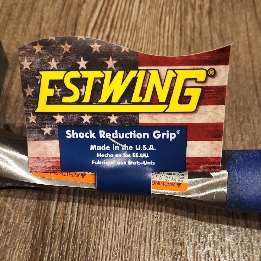 Estwing Blue Shock Reduction Brick Hammer - Picture 4 of 5